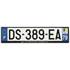 Plaque immatriculation alu basic 520 x 120 mm département 79