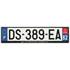 Plaque immatriculation alu basic 520 x 120 mm département 82