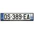 Plaque immatriculation alu basic 520 x 120 mm département 85