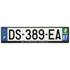 Plaque immatriculation alu basic 520 x 120 mm département 87