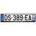 Plaque immatriculation alu basic 520 x 120 mm département 89