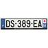 Plaque immatriculation alu basic 520 x 120 mm département 91