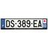Plaque immatriculation alu basic 520 x 120 mm département 93