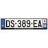 Plaque immatriculation alu basic 520 x 120 mm département 94
