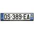 Plaque immatriculation alu basic 520 x 120 mm département 973