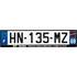Plaque immatriculation alu basic 520 x 120 mm département 975