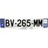 Plaque immatriculation alu Premium 520 x 120 mm département 43