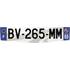Plaque immatriculation alu Premium 520 x 120 mm département 69