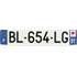 Plaque immatriculation alu confort 520 x 110 mm département 91
