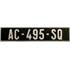 Plaque immatriculation de collection alu 520 x 110 mm