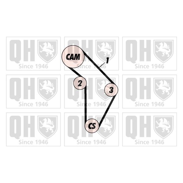 1 kit de distribution Quinton Hazell QBK290