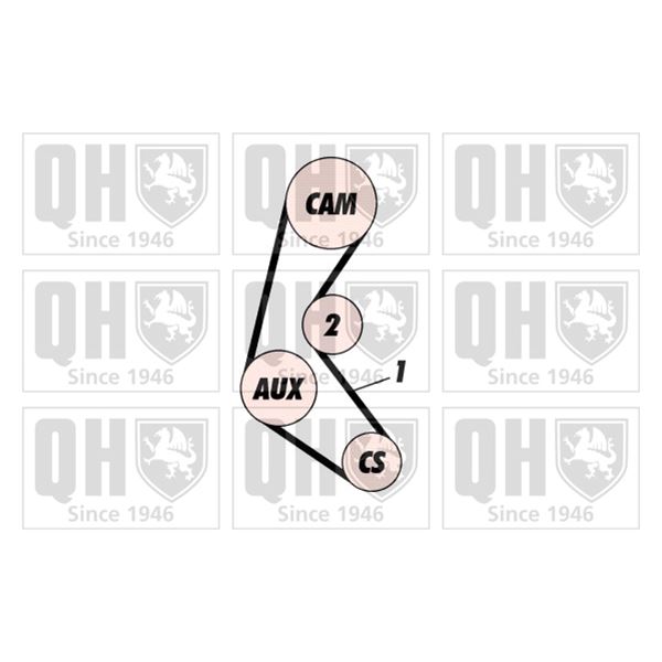 1 kit de distribution Quinton Hazell QBK375