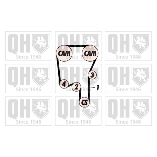 1 kit de distribution Quinton Hazell QBK445