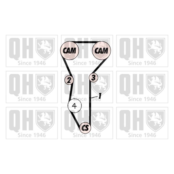 1 kit de distribution Quinton Hazell QBK460
