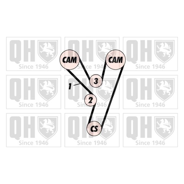 1 kit de distribution Quinton Hazell QBK488