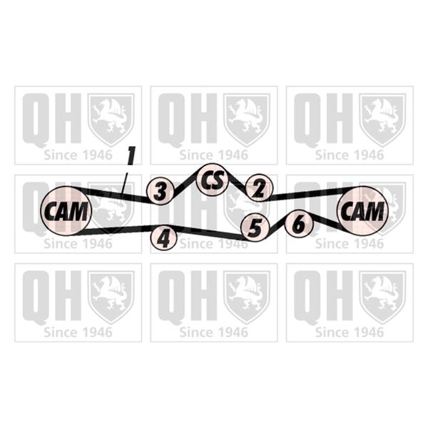 1 kit de distribution Quinton Hazell QBK555