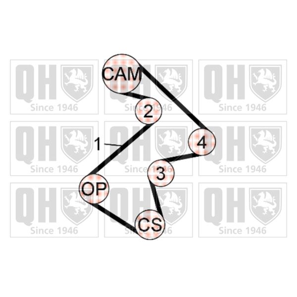 1 kit de distribution Quinton Hazell QBK594