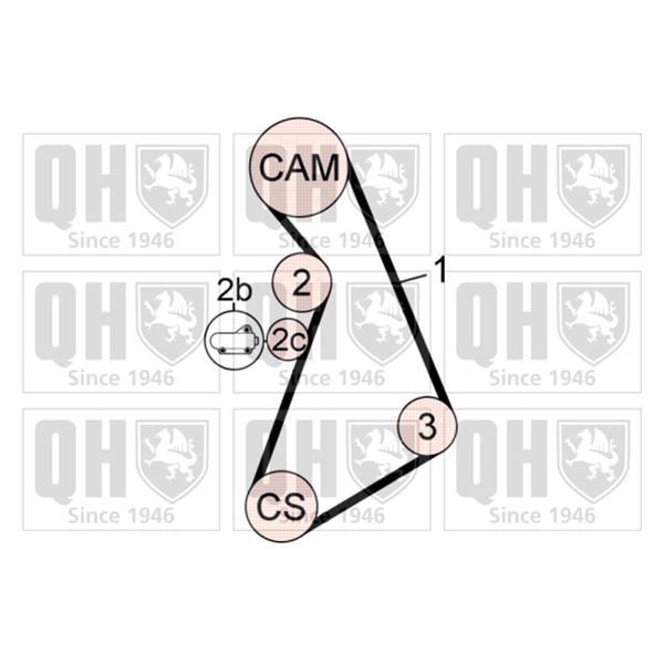1 kit de distribution Quinton Hazell QBK642