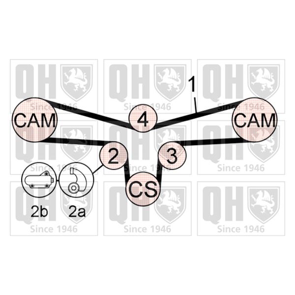 1 kit de distribution Quinton Hazell QBK669
