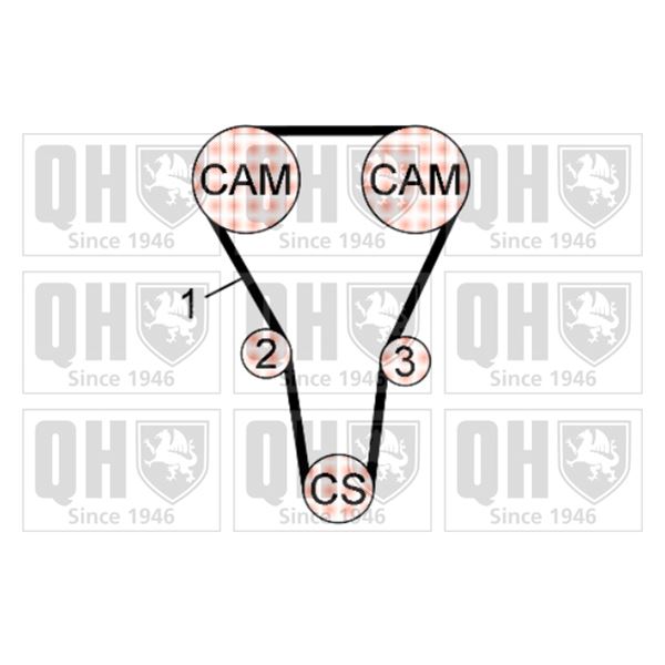 1 kit de distribution Quinton Hazell QBK690