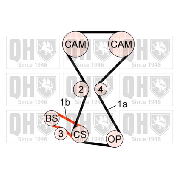 1 kit de distribution Quinton Hazell QBK719