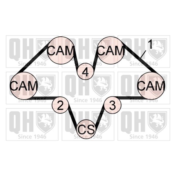 1 kit de distribution Quinton Hazell QBK733