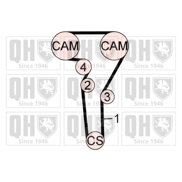 1 kit de distribution Quinton Hazell QBK793