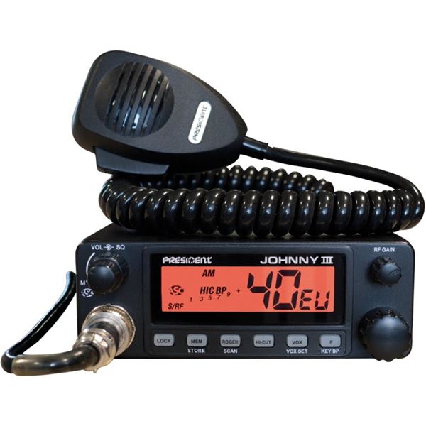 Kit CB Président Johnny III ASC + antenne Florida