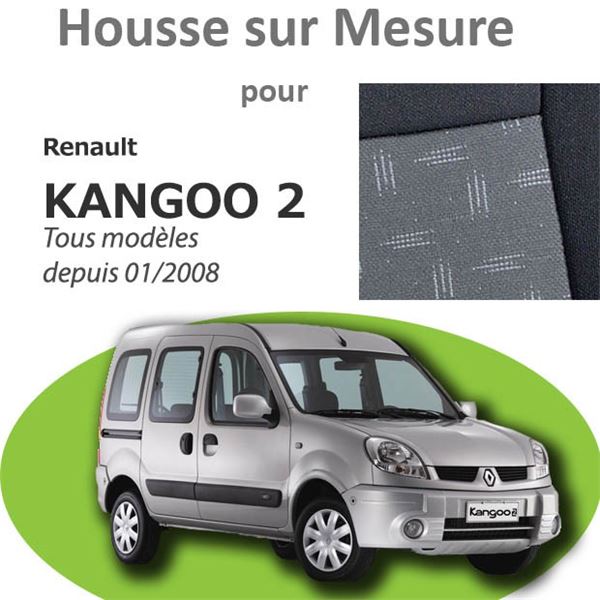 Housse Prémium pour KANGOO 2 d'après 01/2008, tissu Avorio