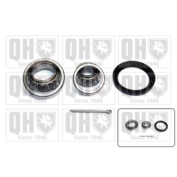 1 kit de roulement de roue avant Quinton Hazell QWB129C