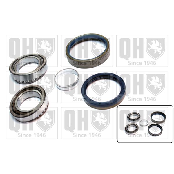 1 kit de roulement de roue arrière Quinton Hazell QWB259