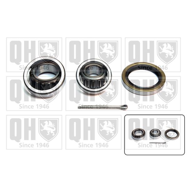 1 kit de roulement de roue arrière Quinton Hazell QWB597