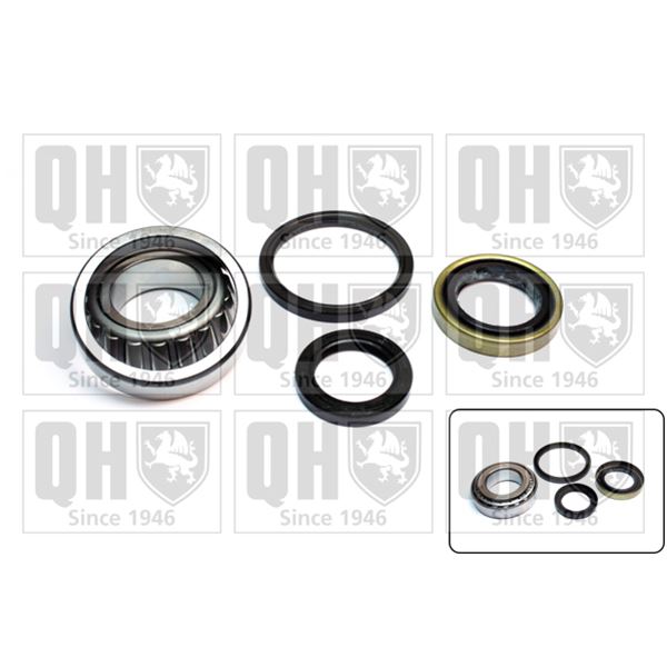 1 kit de roulement de roue arrière Quinton Hazell QWB816