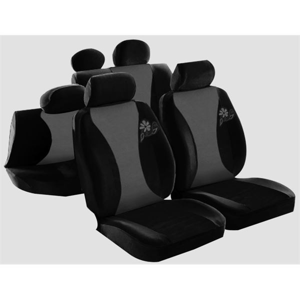 Housse universelle fractionnable TUF Flower noir