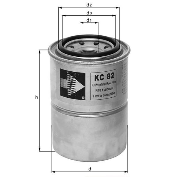 Filtre à gasoil KC208 Knecht