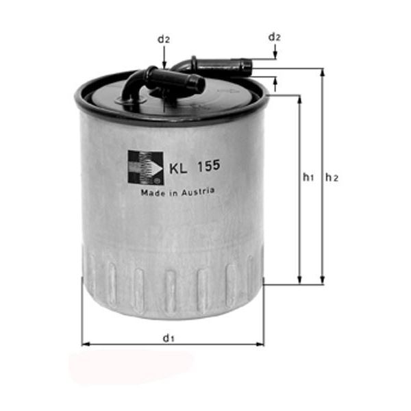Filtre à gasoil KL494 Knecht