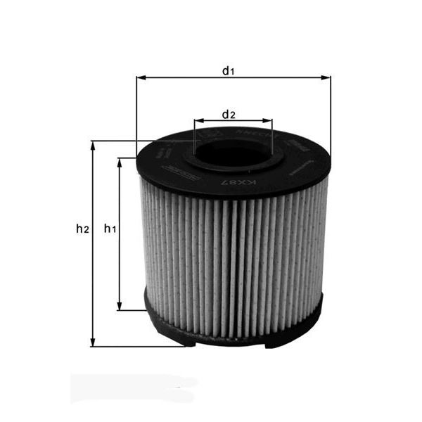 Filtre à gasoil KX87D Knecht