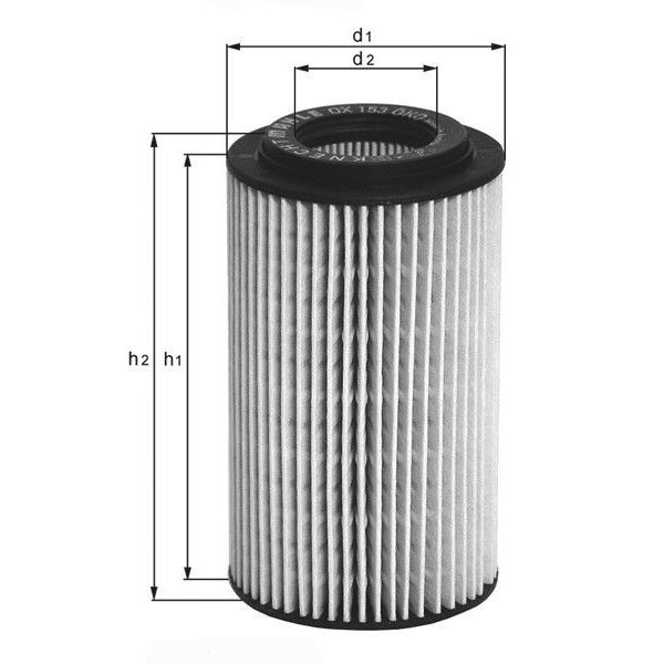 Filtre à huile OX347D Knecht