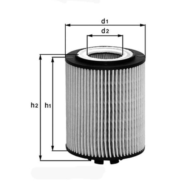 Filtre à huile OX367D Knecht