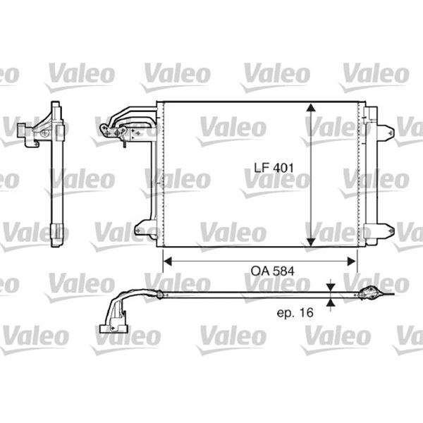 Condenseur de climatisation Valeo 817777