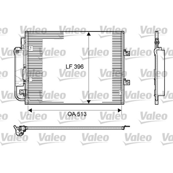 Condenseur de climatisation Valeo 814061