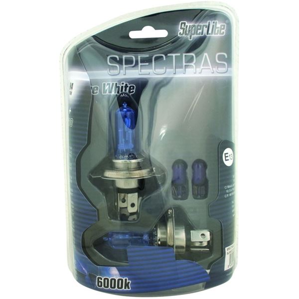 Ampoules h4 Spectras + 2 Ampoules T10 Xenon Pack x2 BC Corona