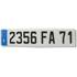 Plaque immatriculation plastique renforcée 520 x 110 mm département 14