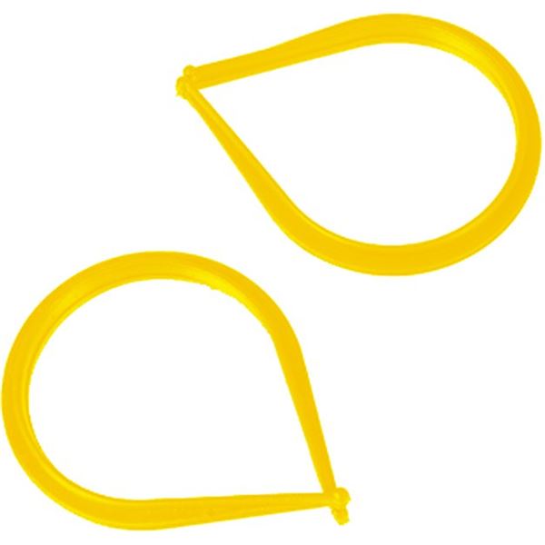 2 cercles pantalon jaune vélo