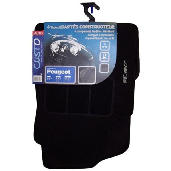 4 Tapis ADAPTABLE pour Peugeot