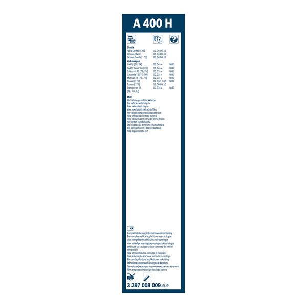 1 balai d'essuie-glace Bosch A400H