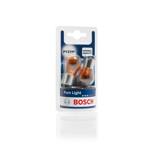 2 ampoules PY21W Pure Light Bosch