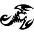 Adhésif Cadox Scorpion Noir