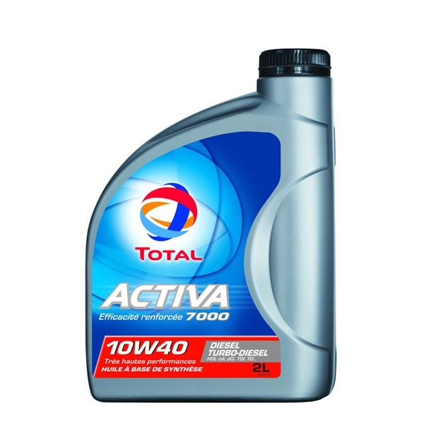 Huile moteur TOTAL Activa 7000 Diesel 10W40 2L