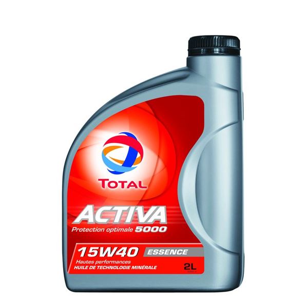 Huile moteur TOTAL Activa 5000 Essence 15W40 2L